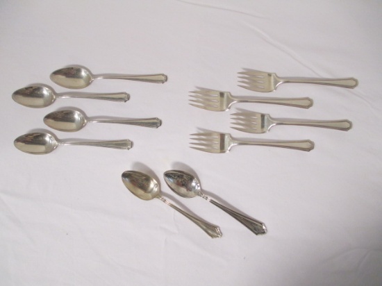 10 Pieces Sterling Silver Flatware