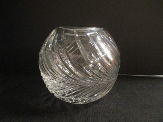 Crystal Round Rose Vase