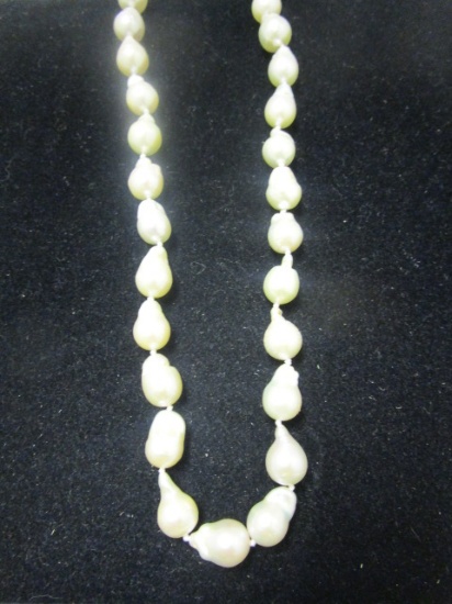 Pearl Necklace w/ Sterling Clasp