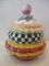 MacKenzie-Childs Odd Fellows Cookie Jar Canister