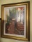 Framed Original Oil on Canvas Side Garden Scene by Douglas Grier