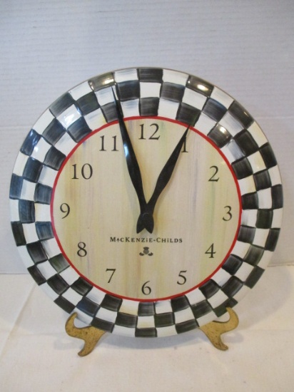 MacKenzie-Childs Courtly Check Quartz Clock