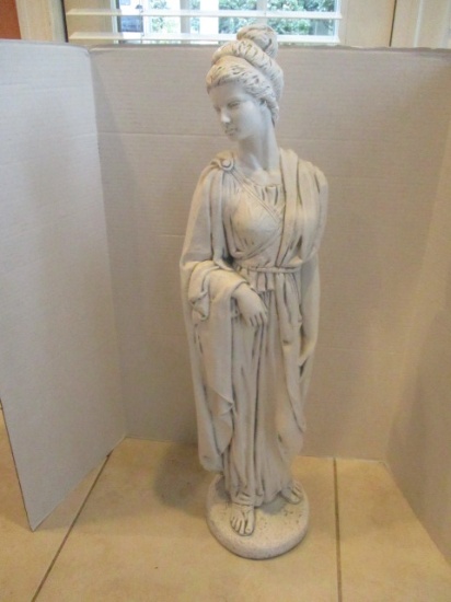 Plaster Grecian Maiden Statue