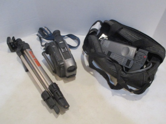 Sony Handycam Vision Video Camera, Camera Bag and Tripod