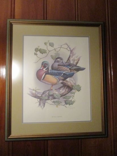 1983 Signed/Numbered "Misty Repose-Wood Ducks" by Steve Dillard