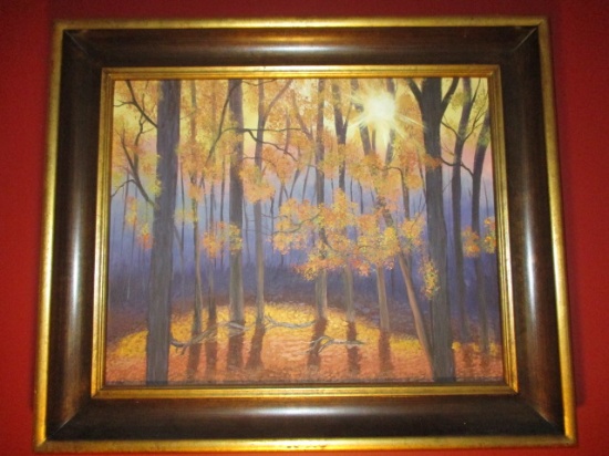 Original Fall Foliage Oil on Canvas