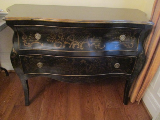 John Richards Bombay Style Chest with Gold Stenciling