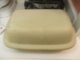 The Pampered Chef Classic Collection Stoneware Rectangular Lid/Bowl