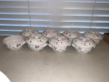 Eight Mikasa Maxima Sorrento Individual Casserole Bowls with Lids