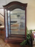 Custom Made Lighted Curio with Mirrored Back