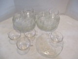 12 Pieces Apple Shaped Cocktail plates with 6 Cups 