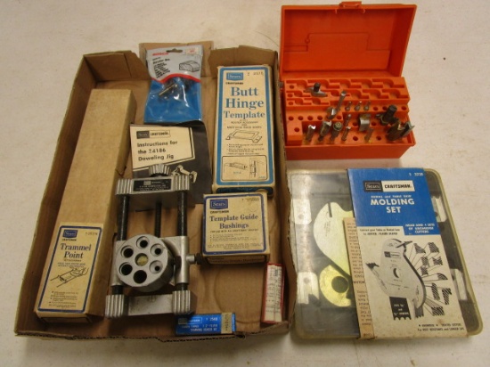 Craftsman Molding Set, Doweling Jig, Trammel Point and Butt Hinge Template, etc.