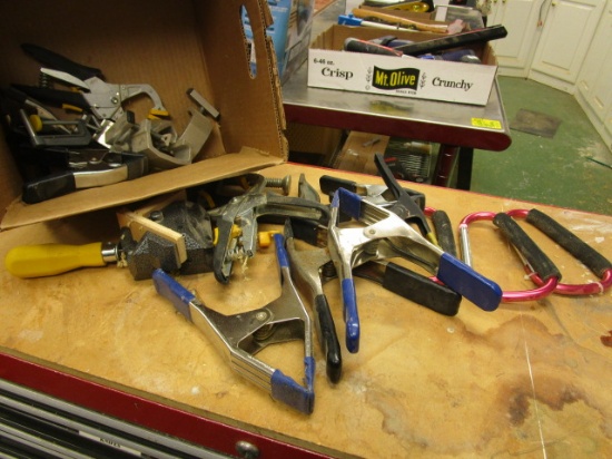 Various Clamps: C-Clamps, Spring Clamps, etc.