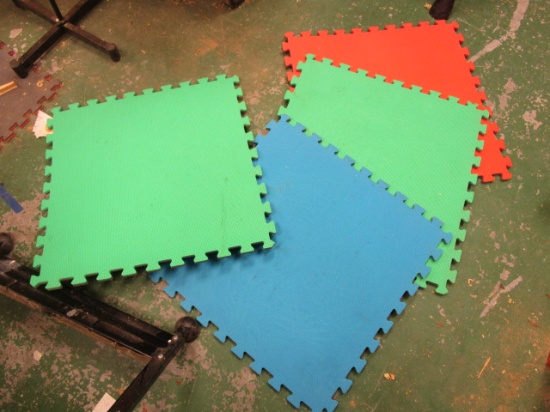 Four Interlocking Floor Mats