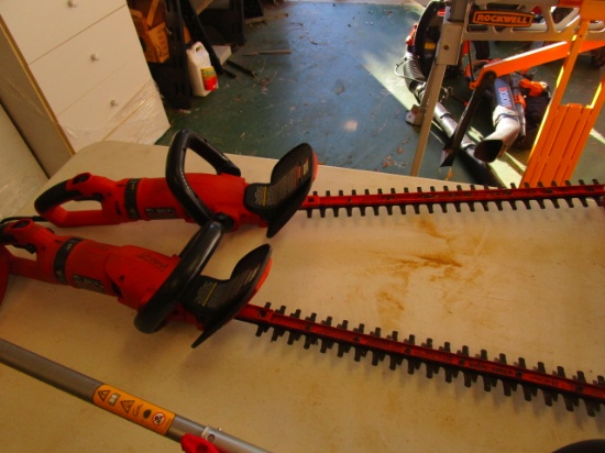 Two Black & Decker 24" Hedge Hog Electric Hedge Trimmers