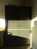 Coleman Locking Storage Cabinet with Contents