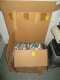 Two Boxes of Upholstered Cushions