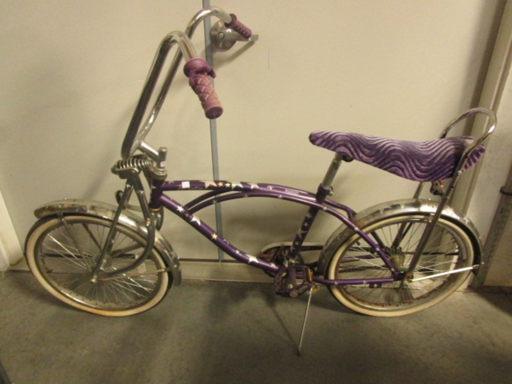 bratz purple banana seat bike