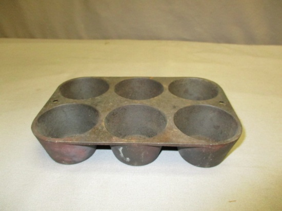 Vintage Cast Iron Muffin Pan - See All Photos