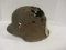 Unique German Helmet Relic w/ Shrapnel Damage & Dog Tags