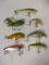 7 Vintage 2-Hook Fishing Lures