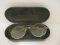 Vintage Willson Glasses or Goggles in B&L Metal Army Case