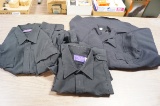 3 Black Police Shirts - Size 17.5