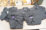 5 Black Police Shirts - Size 14-14.5