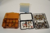 3 Cases full of Fly Fishing Lures