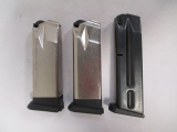 3 Pistol Magazines - one is a 9mm and the other 2 are either 40 or 45