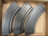 3 Nice Condition Metal 7.62x39 Ak-47 Magazines