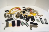 Huge Lot of Shoulder Boards, Insignias, Cord, & Collar Patches