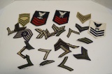 Lot of Military Rank Insignia Patches