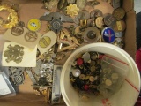 Huge Lot of Assorted Military Pins & more