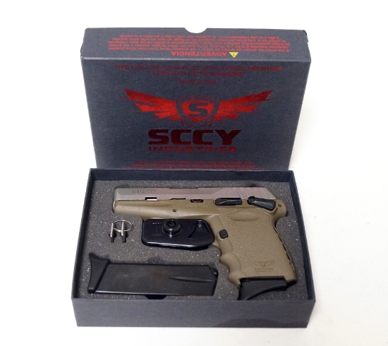 NIB SCCY CPX-1 Semi-Automatic 9mm Pistol w/ 2 Magazines