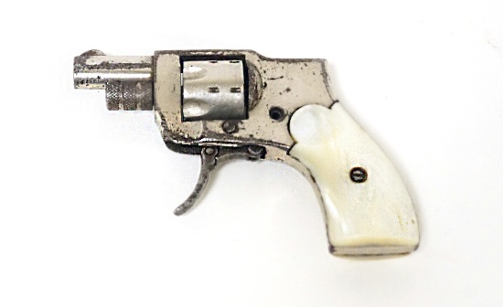 Baby Hammerless Model 1918 Folding Trigger .22 Short Pocket Revolver w/ Pearl Grips