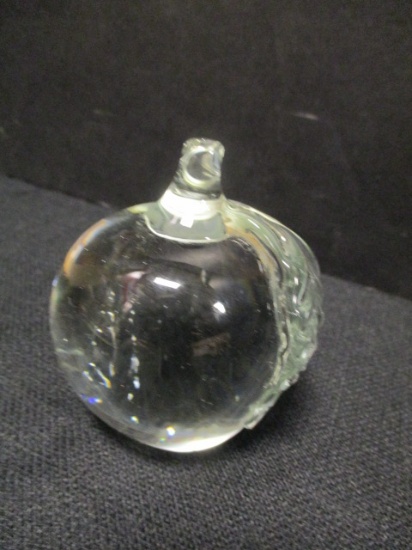 Art Glass Apple Paperweight