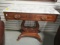 Marble Top Mahogany Harp Base Table
