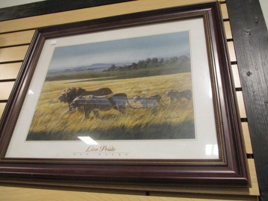 Don Balke "Lion Pride" Framed and Matted Print