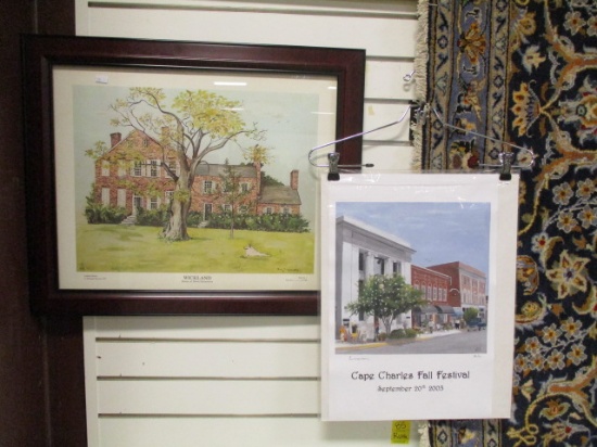 Two Limited Edition Prints-Wickland Home of Three Gov.