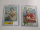 1973 Steve Spurrier Topps #481 and 1974 #215 Trading Cards