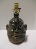 1975 Cleater Meaders Face Jug Lamp