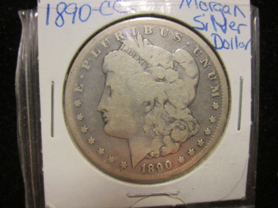 Morgan Silver Dollar- 1890CC