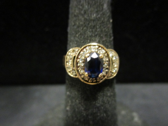 10k Gold Sapphire Ring- Size 5.5