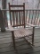 Oak Slat Seat Rocking Chair