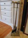 Brass Duck Head Fireplace Tools