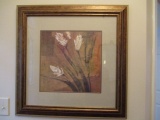 Framed and Matted Floral Print