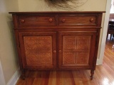 Lexington Furniture Open Back Cabinet with Punched Metal Door Inserts