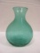 Crackle Green Art Glass Vase