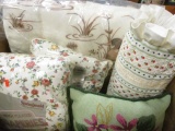 New Old Stock Colony Blanket, Springmaid Pinch Pleated Draperies and Accent Pillows